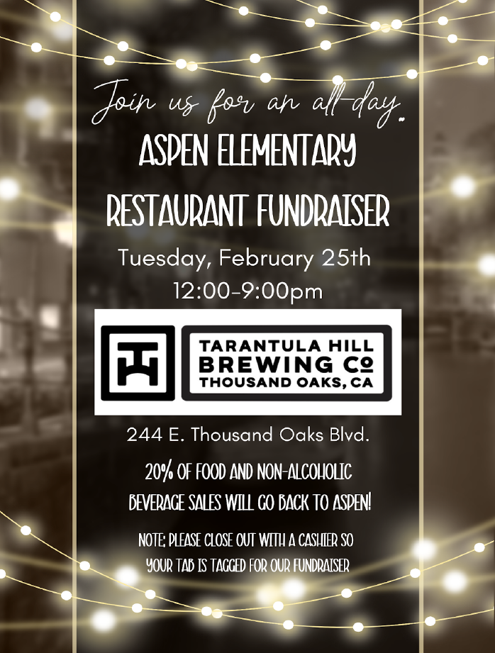  PFA Restaurant Night - Tarantula Hill